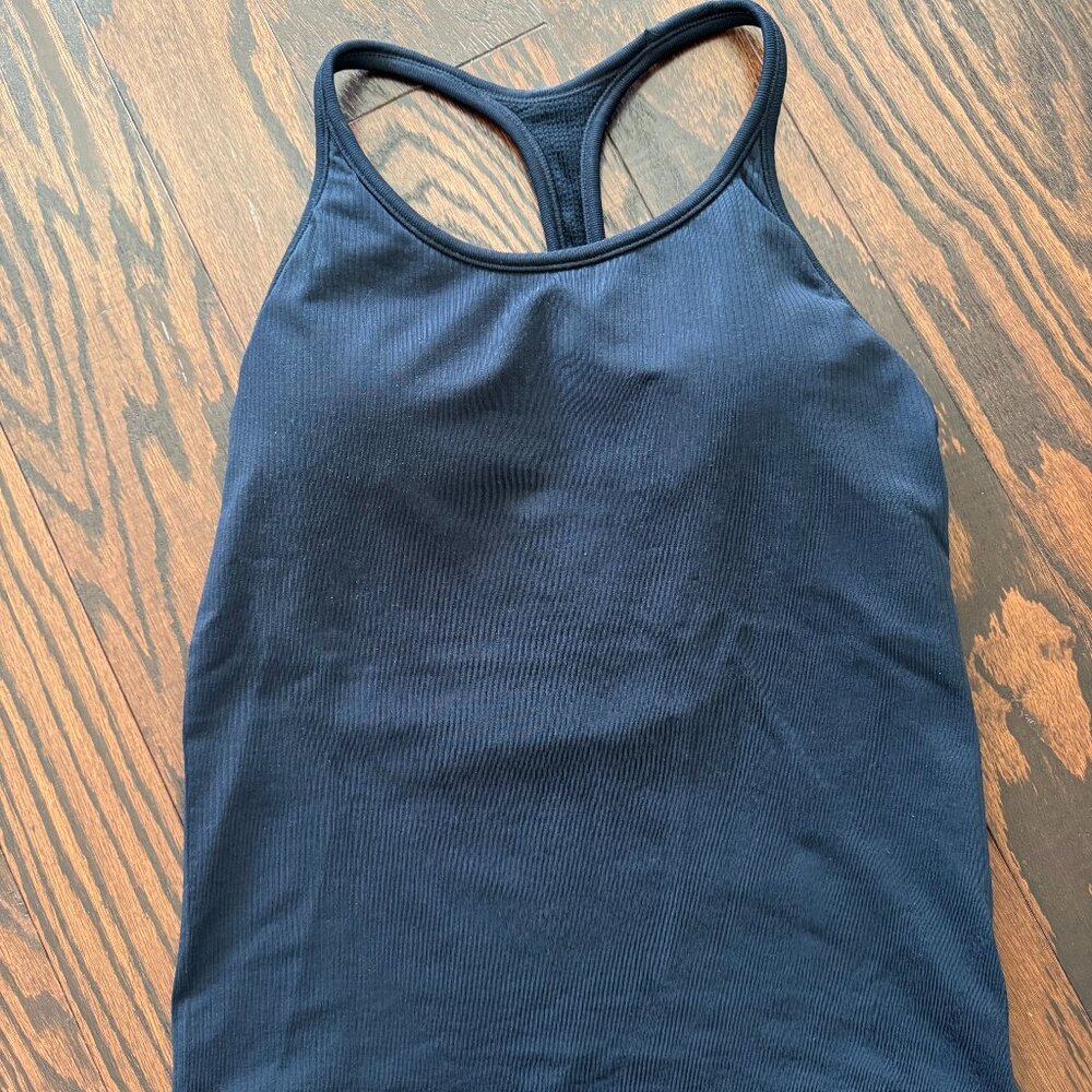 Athleta Ribbed Bra Top Racerback Medium
